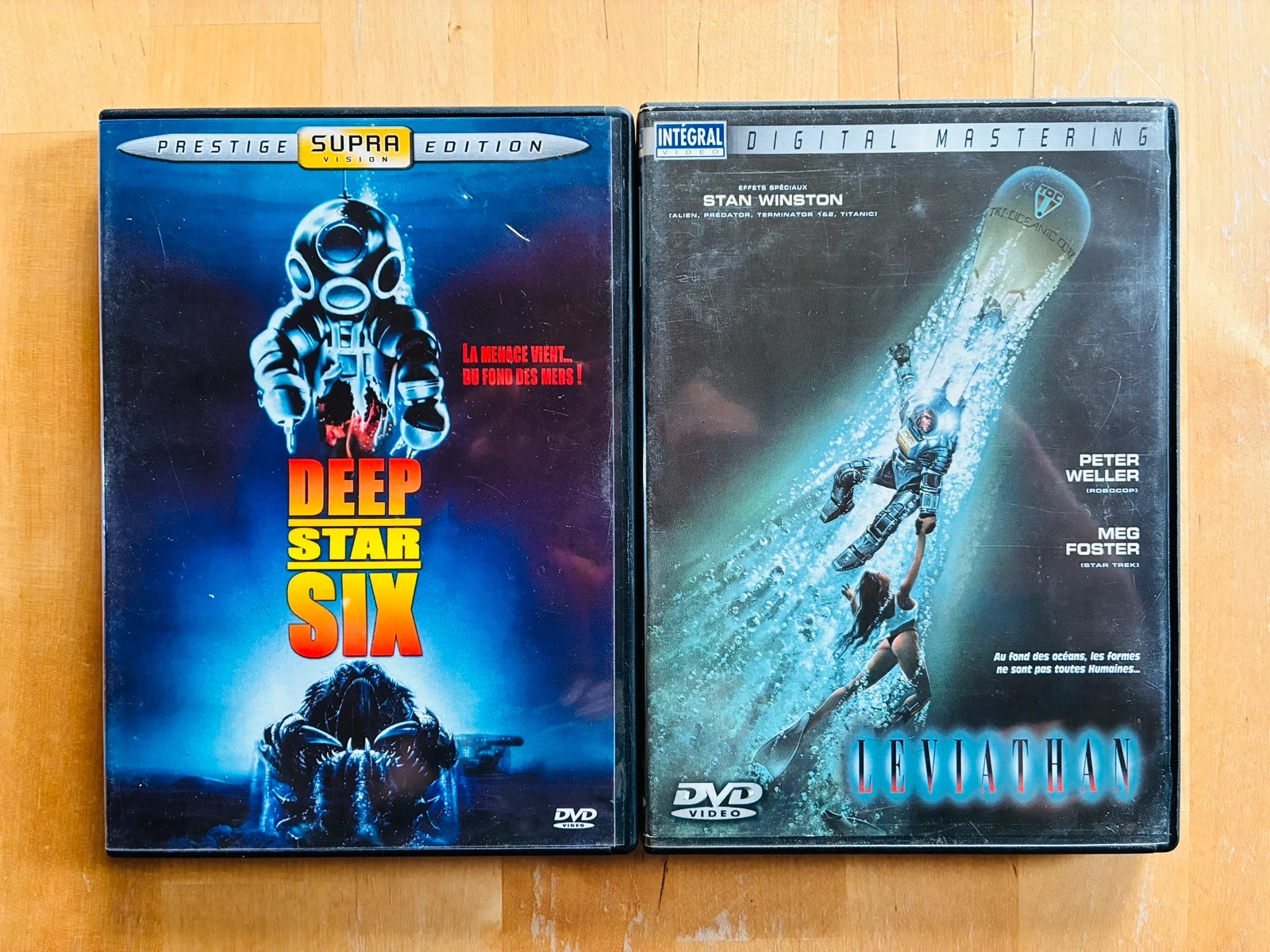 Lot 2 DVD spéciale horreur subaquatique: Léviathan et Deep Star Six.